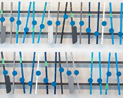 Artwork over 80 inches in length.